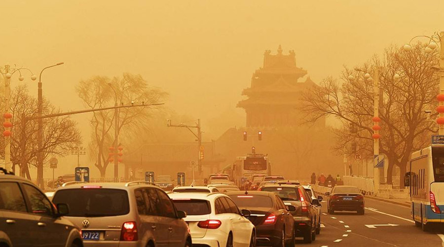 北方今年首場沙塵來襲！沙塵暴下衣服干衣機的干衣優(yōu)勢