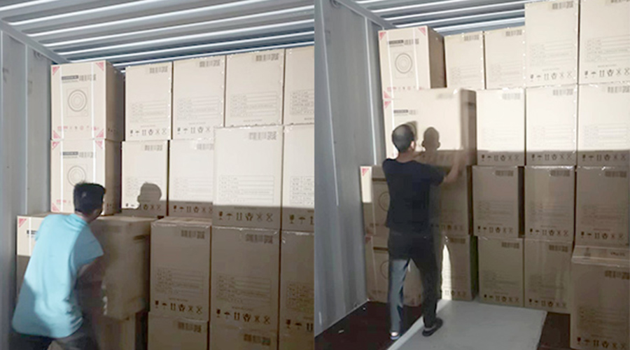 裝柜日常！日本客戶(hù)Sentern滾筒干衣機(jī)順利出貨